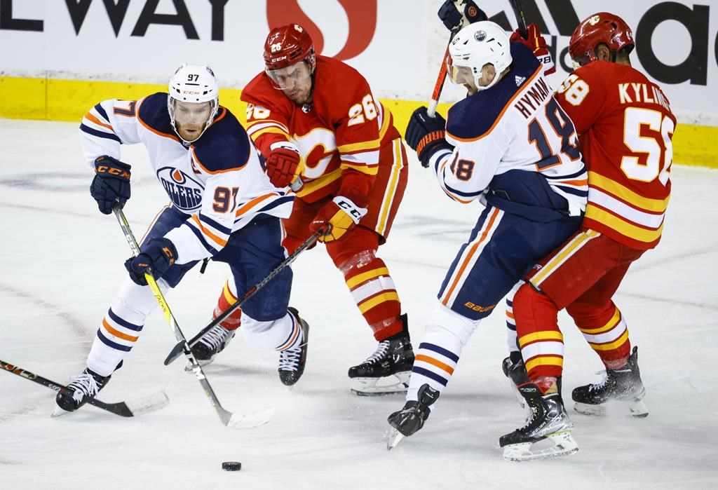 Les Flames défont leur rival albertain, les Oilers, 9-6 en lever de rideau