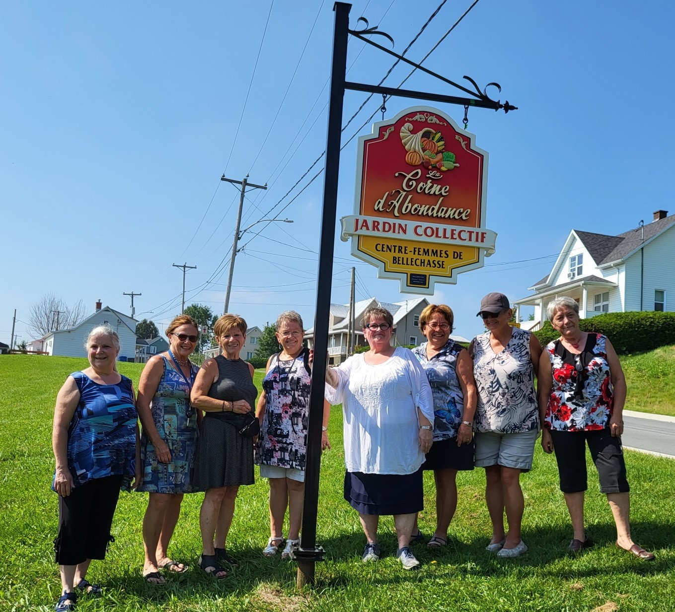CentreFemmes de Bellechasse un jardin collectif bien identifié La